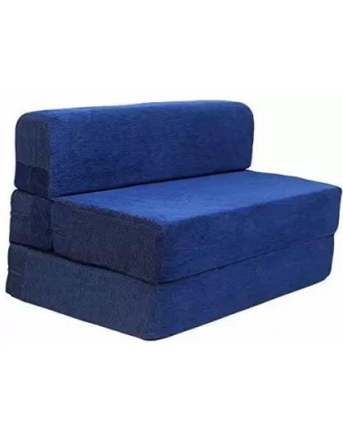 Nudge Sofa Cum Bed Jute Fabric Washable Cover- Dark Grey | 3ft X 6 Ft